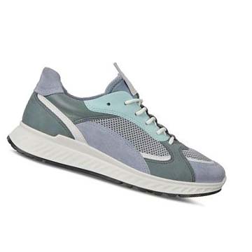Baskets Ecco St.1 Femme Bleu Blanche | FR 255KOR